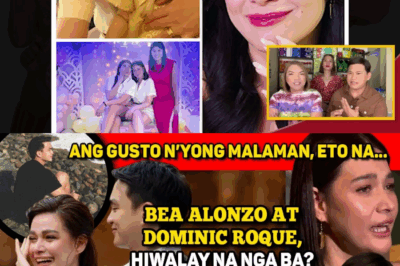 PAGHIHIWALAY NINA BEA ALONZO AT DOMINIC ROQUE: MULA SA NALAHO PANG ENGAGEMENT RING HANGGANG SA ‘WALA NANG SILA’—ANG MGA DETALYE NG TSISMIS NA BUMAGABAG SA SHOWBIZ