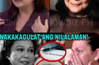 “HULING HABILIN NI NORA AUNOR, ISINAPUBLIKO NA! PAGKABIGLA NI LOTLOT DE LEON, NAGPA-GULANTANG SA LAHAT: ANO ANG LAMAN NG ‘LAST WILL’ NG SUPERSTAR?”