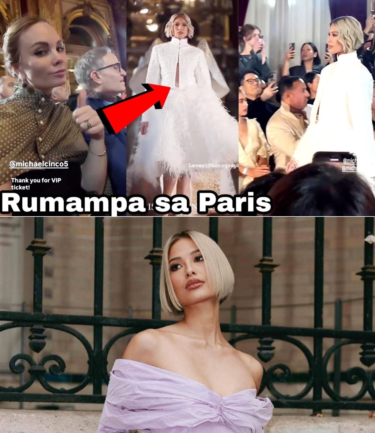 Michelle Dee, Pambungad at Panapos sa Paris Fashion Week 2024 Kasama si ...