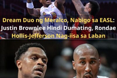 Dream Duo ng Meralco, Nabigo sa EASL: Justin Brownlee Hindi Dumating, Rondae Hollis-Jefferson Nag-iisa sa Laban