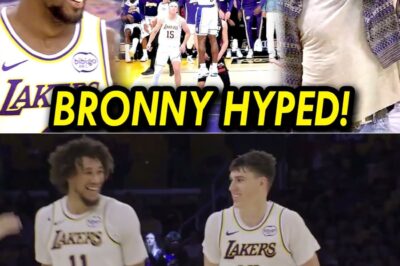 Lakers Triumph Over Miami with Bronny James Shining and LeBron Beaming