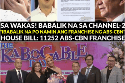 OMG! ISANG NAKAKAGULAT NA PASABOG ANG PAPARATING! Ayon sa mga maiinit na ulat, muling nabubuhay ang pag-asa ng ABS-CBN — at posibleng bumalik ito sa Channel 2! 😱