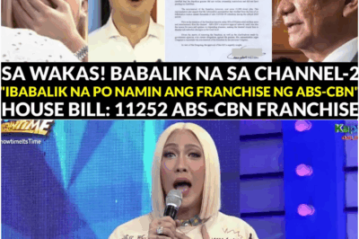 NALULUMPO ANG BUONG BANSA! Matapos ang mahabang panahon ng pagtitiis, isang HISTORIKONG PASABOG ang paparating — aprubado na raw ng Kongreso ang pagbabalik ng prangkisa ng ABS-CBN! Ibig sabihin ba nito ay BABALIK NA si Vice Ganda at ang buong Kapamilya sa Channel 2?