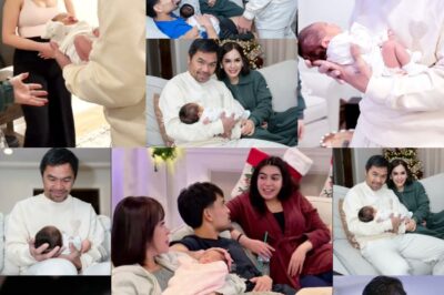 Isang nakakagulat na eksena ang naganap—ang Pambansang Kamao na si Manny Pacquiao, na kilala sa tapang at tibay sa loob ng ring, ay hindi napigilan ang pagluha nang unang beses niyang makarga ang kanyang apo na si Baby Clara. Isang emosyonal na sandali na nagpakita ng tunay na kahulugan ng pamilya!