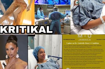 Miss Jamaica Gabrielle Henry, kritikal at nananatiling nasa ICU matapos ang nakakatakot na pagkahulog mula sa stage sa Miss Universe 2025 sa Thailand—isang shocking na trahedya na nagdulot ng matinding gulat sa buong mundo; ano nga ba ang tunay na nangyari sa likod ng eksenang ito na yumanig sa pageant?