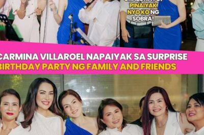Carmina Villaroel, tuluyan nang napaluha sa isang hindi malilimutang sorpresa! Sa kanyang 50th birthday, ang kanyang mga anak at matalik na kaibigan ay nagpakita ng labis na pagmamahal at espesyal na mensahe, na nagdulot ng emosyonal na eksena na talagang nagpahanga sa lahat ng dumalo at nanood.