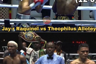 Gabi ng Pagsubok sa Ghana: Jay-R Raquinel, Yumukod sa Bagsik ni Theophilus Allotey sa WBO Global Title Fight NH