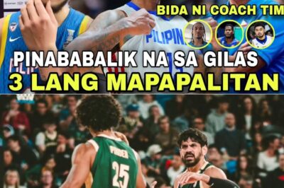 Ang Hamon sa Gilas: Tatlong Manlalaro Lang ba ang Kayang Ipalit ni Coach Tim Cone para Isalba ang Koponan? NH